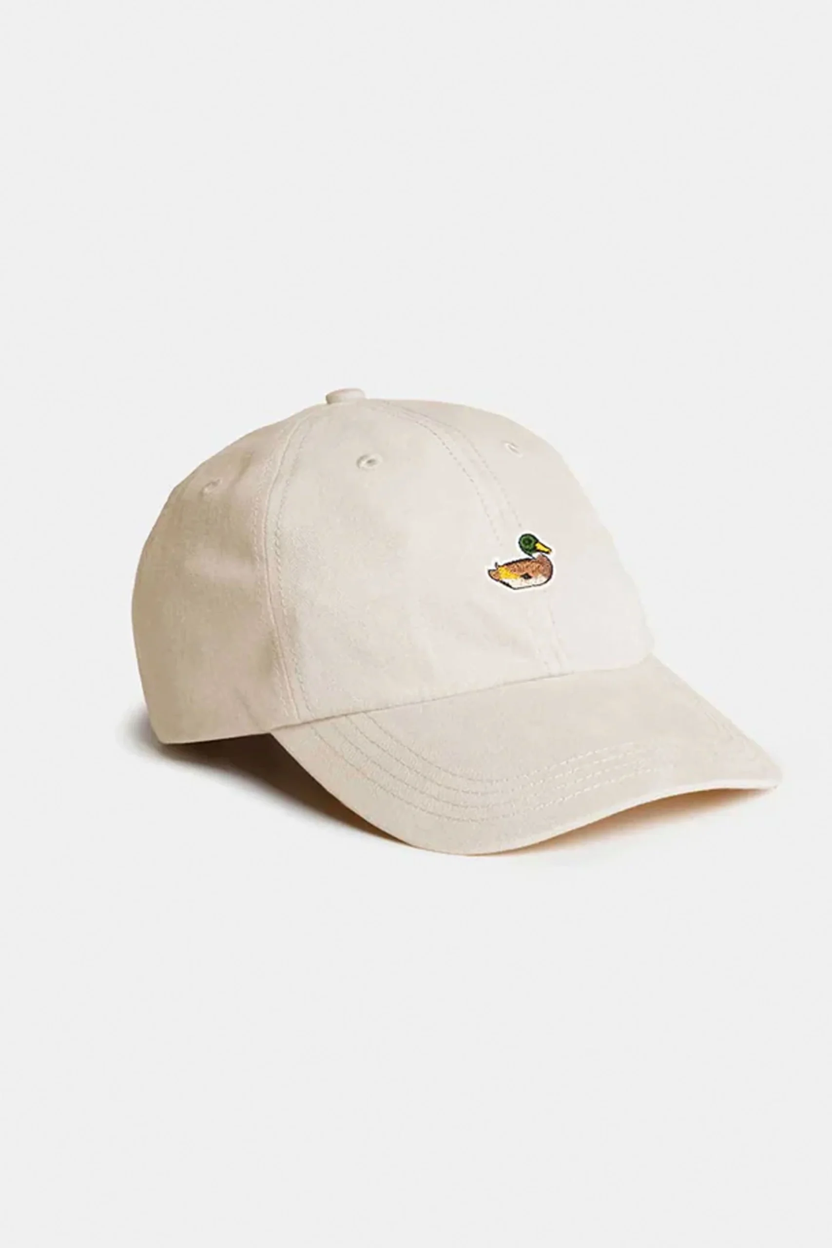 EDMMOND - DUCK PATCH CAP - PLAIN BEIGE