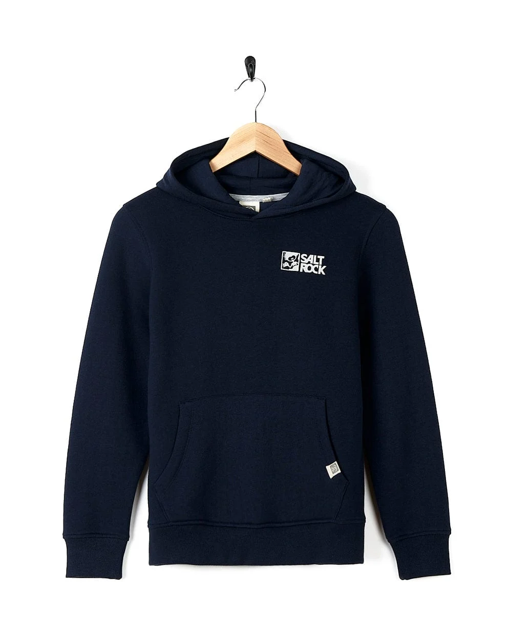 Essential Recycled Kids Pop Hoodie in Dark Blue