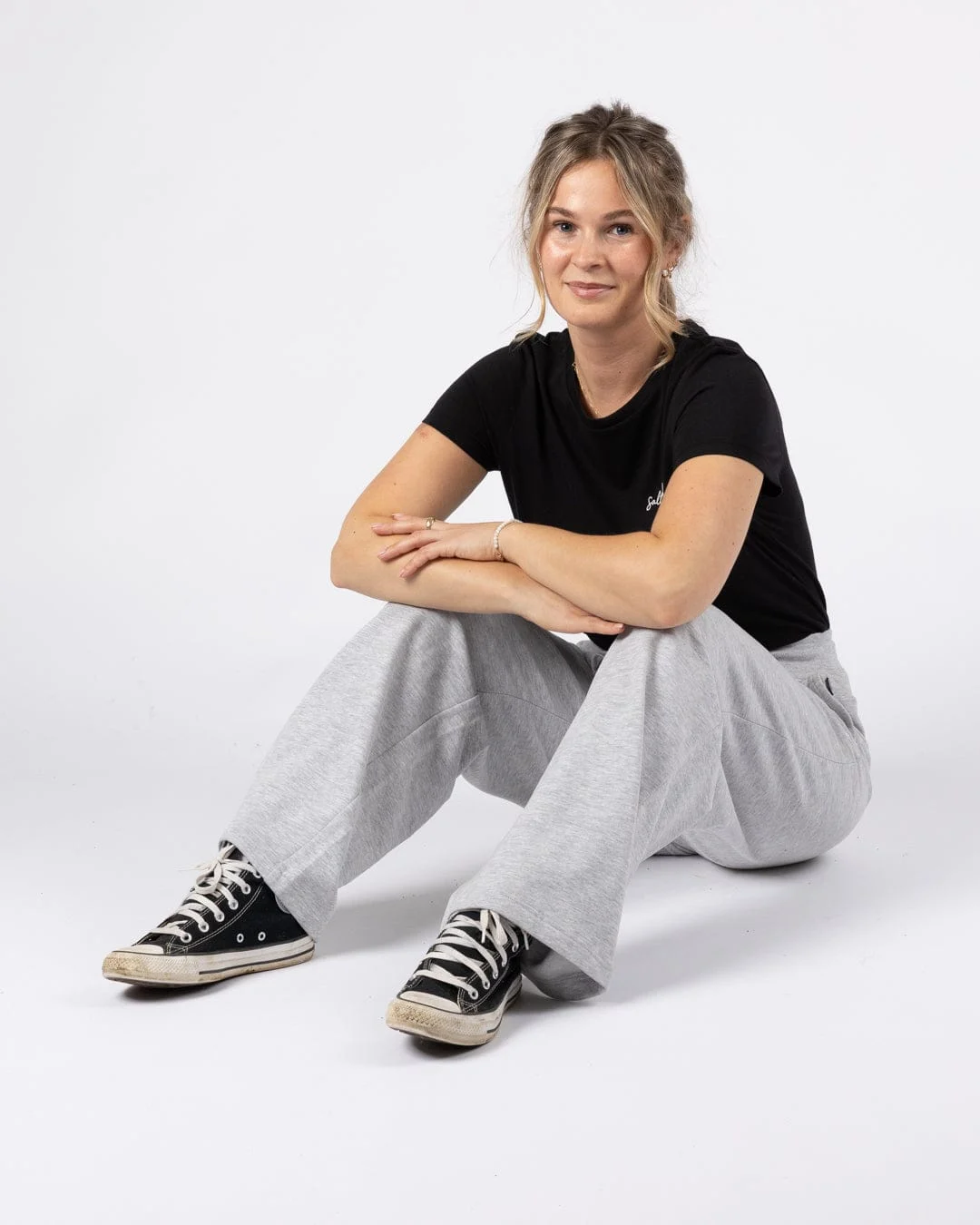 Essential Womens Joggers in Grey Marl