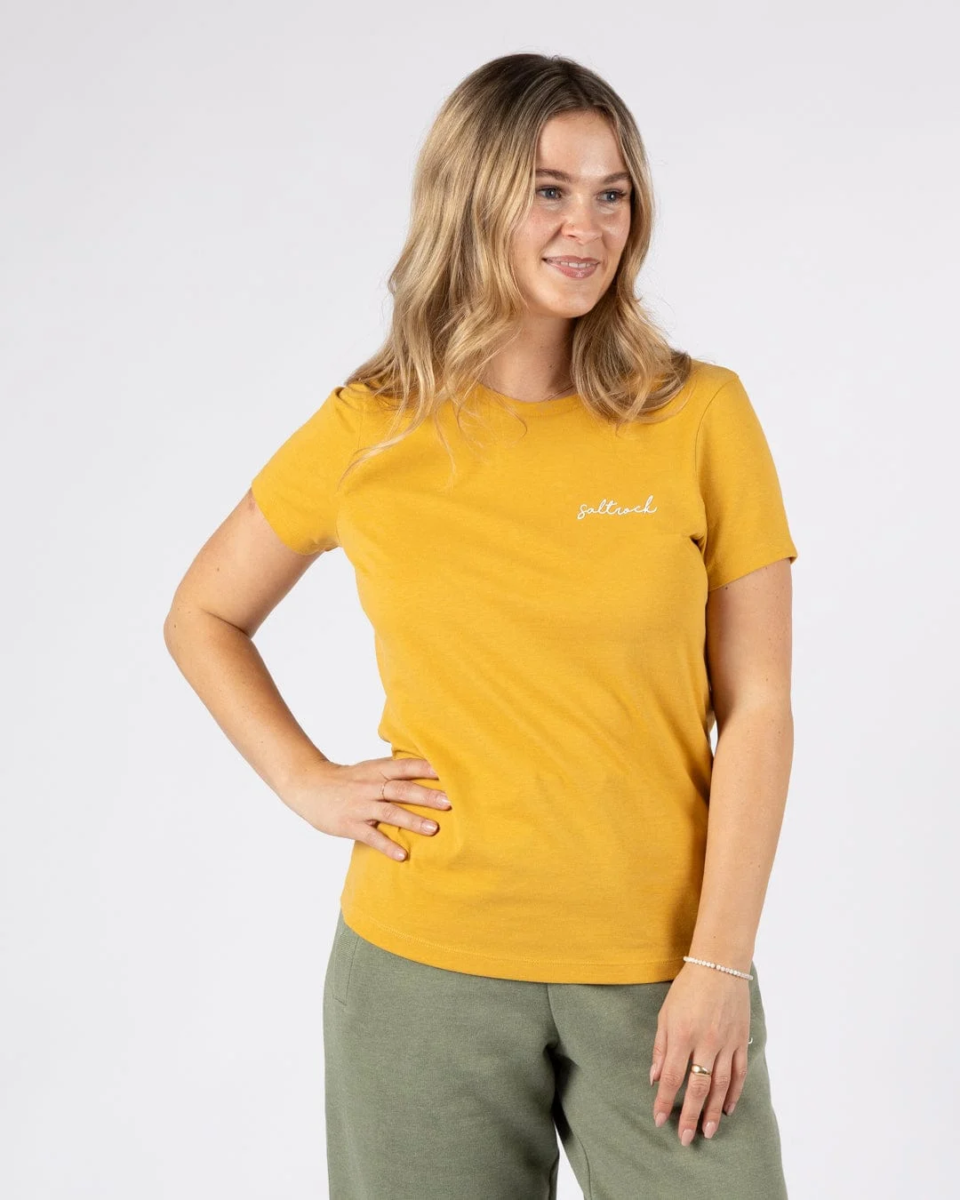 Essential Womens Short Sleeve T-Shirt in Yellow
