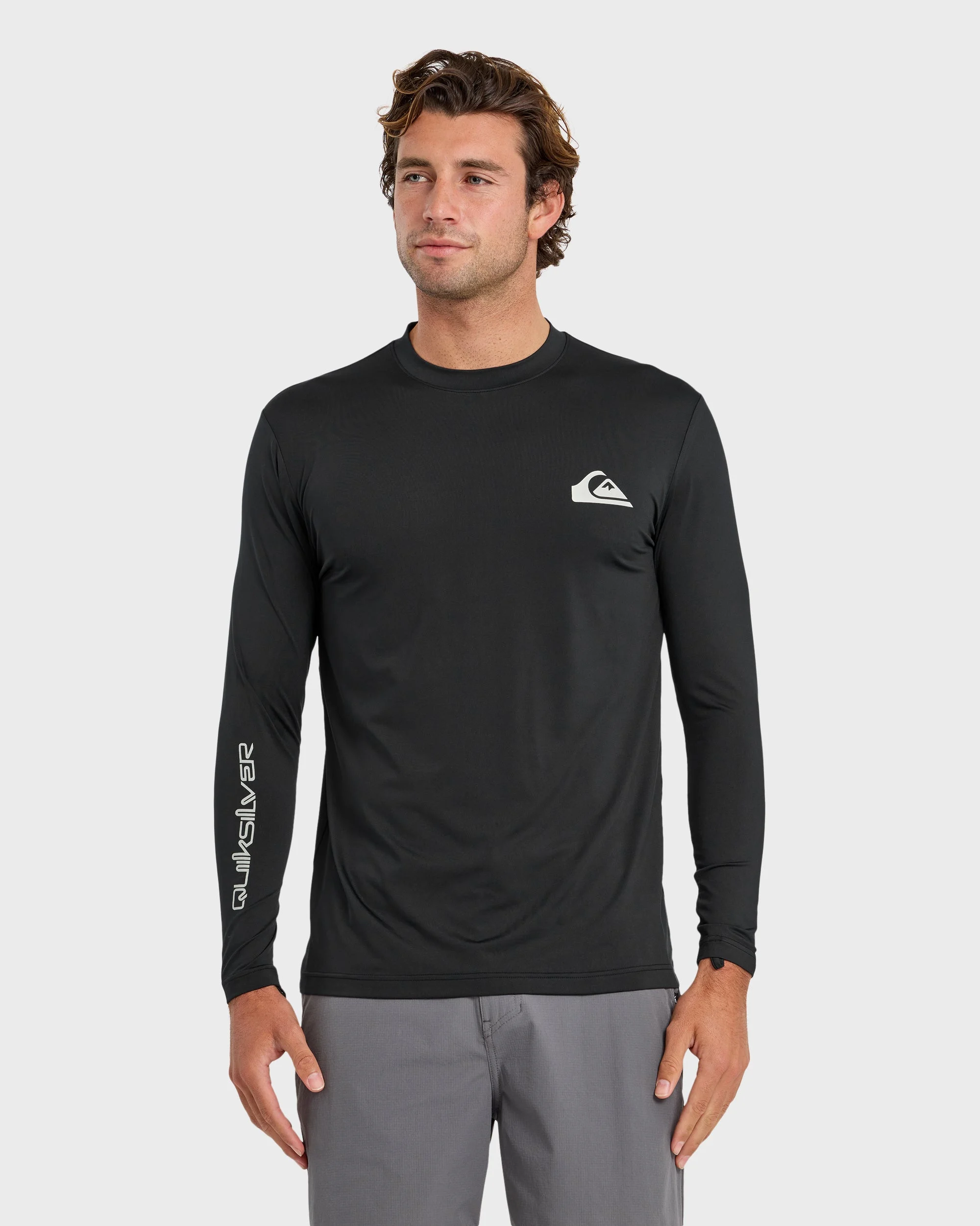 Everyday Long Sleeve Surf Tee - Black | Quiksilver