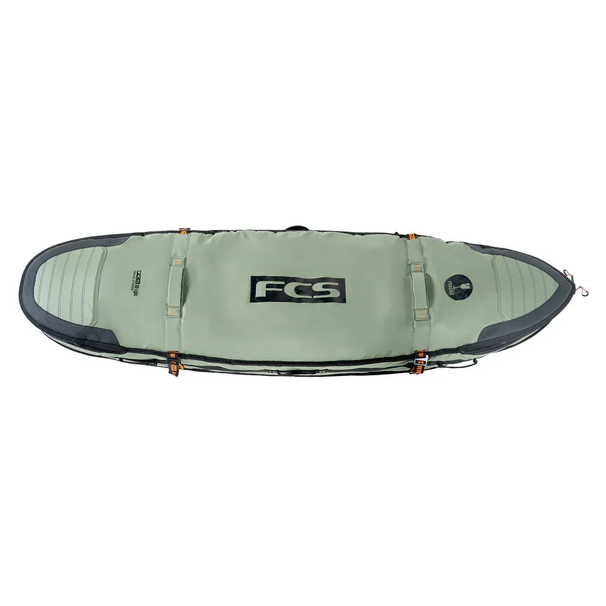 FCS Travel 2 6'7" Shortboard/Fish Bag - Alpine