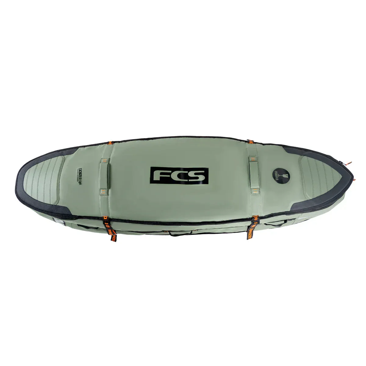 FCS Travel 3 6'3" Shortboard/Fish Bag - Alpine