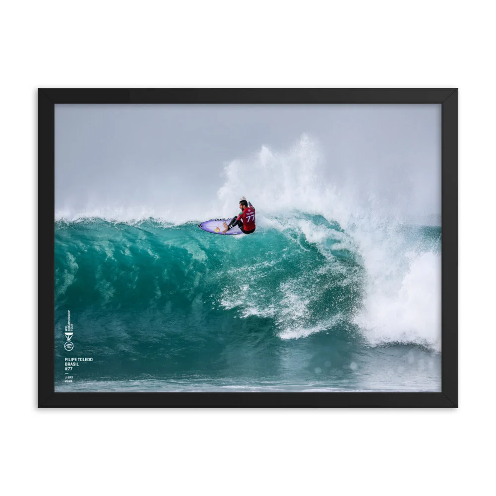 Filipe Toledo Poster (Framed): J-Bay, 2019