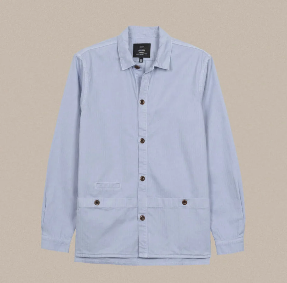 Finisterre Tonkin Work Shirt - Heron Blue