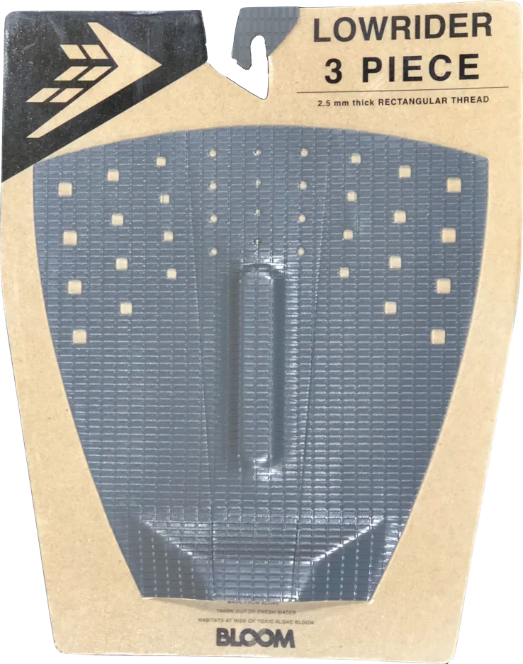 Firewire Lowrider Thin 3 Piece Arch Traction Pad-Charcoal/Black