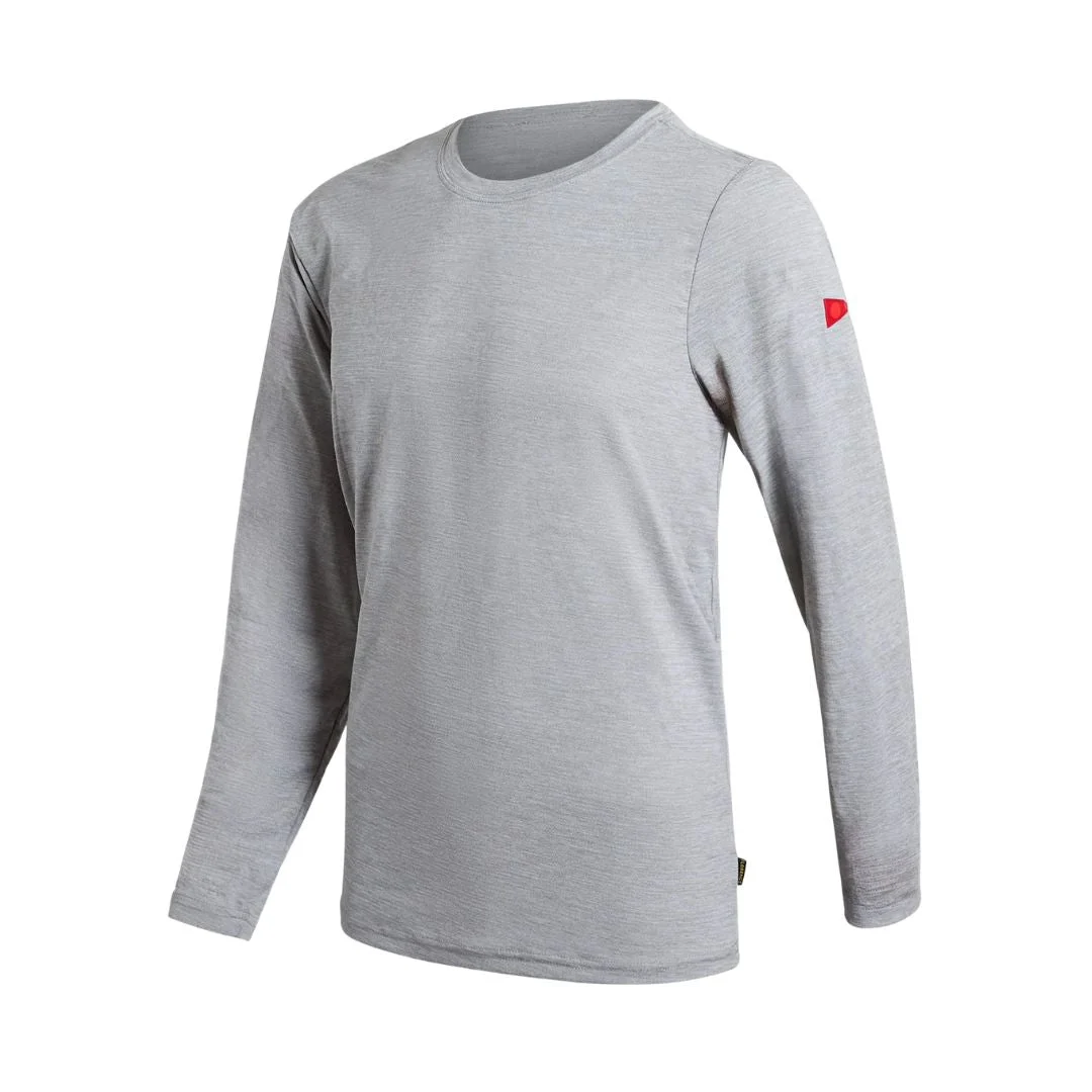 Florence Marine X Airtex Rashguard Long Sleeve (XSmall-XXLarge) Light Heather Grey