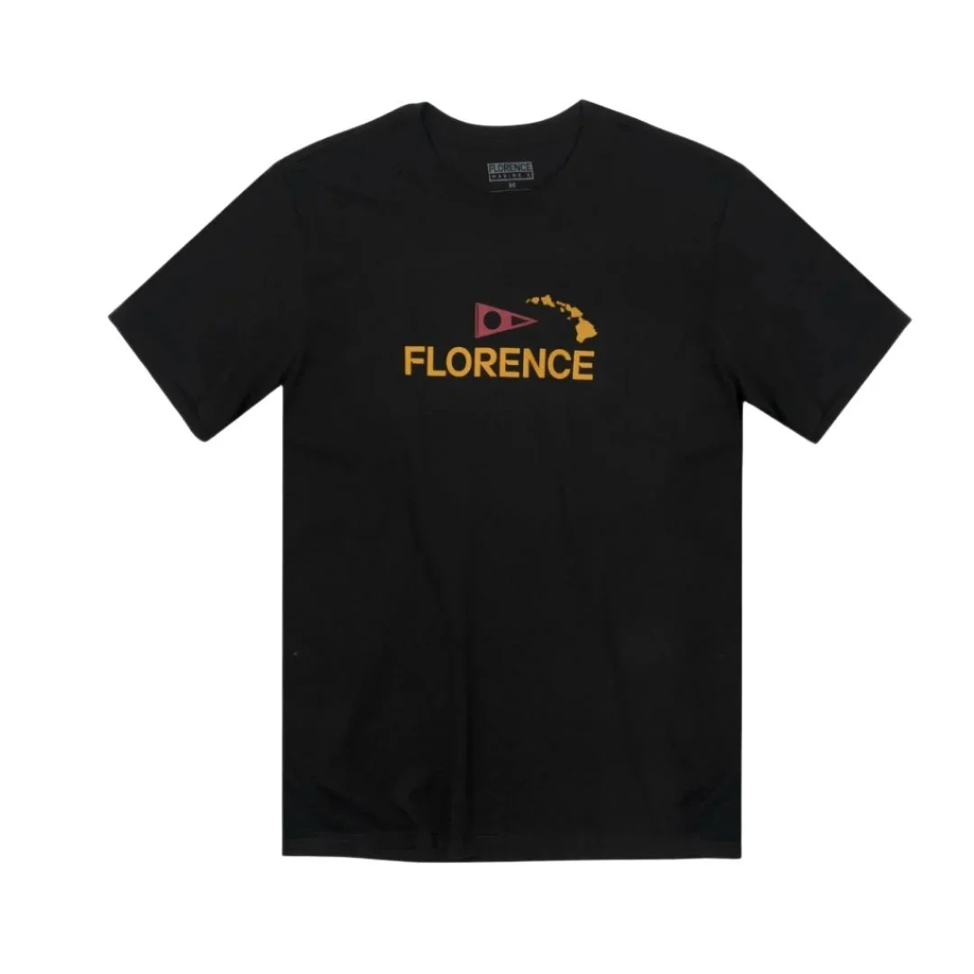 Florence Marine X T-Shirt Logo Island Chain (Small-XLarge) Black