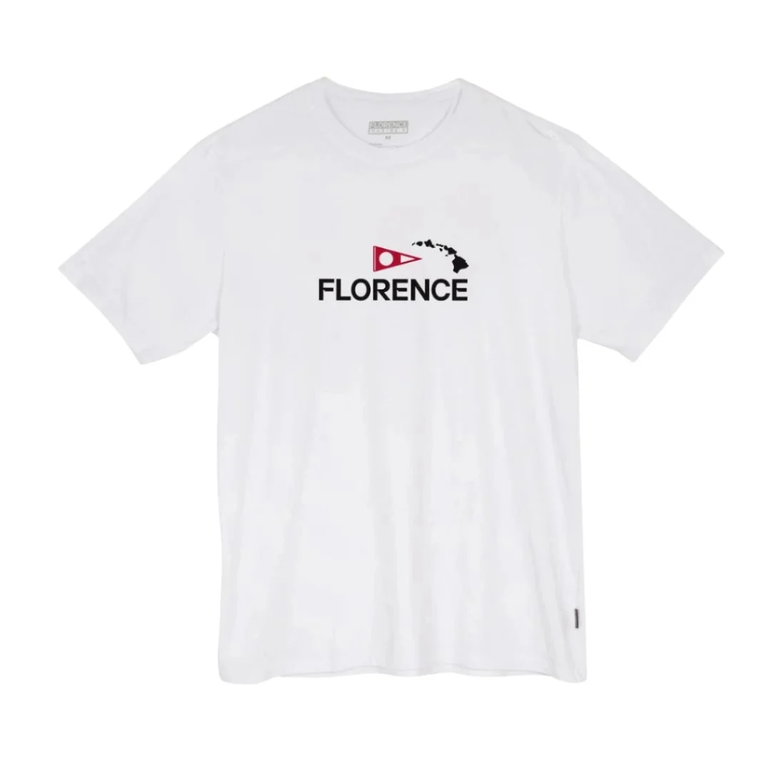Florence Marine X T-Shirt Logo Island Chain (Small-XLarge) White