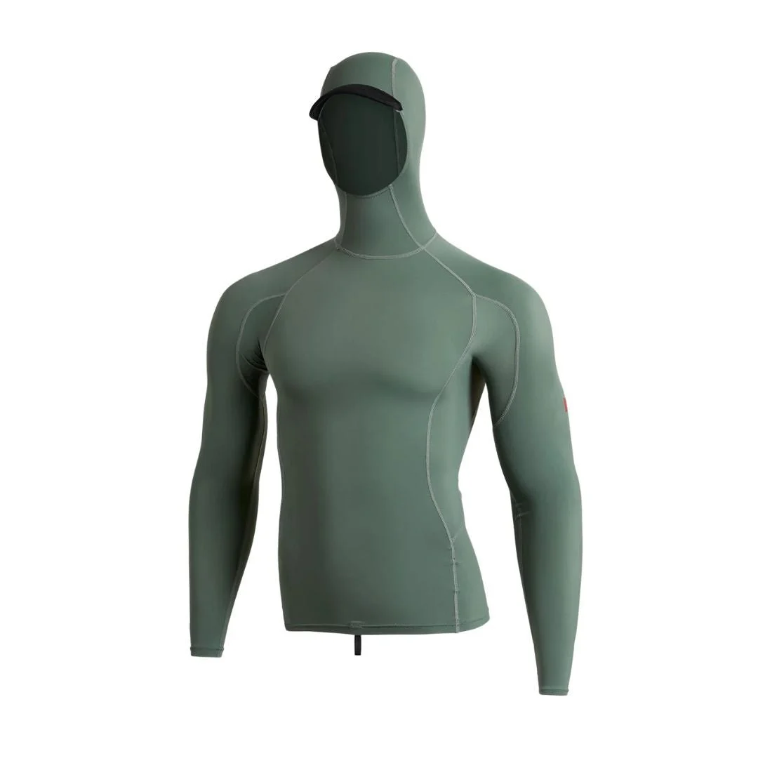 Florence Marine X Utility Pocket Hooded Rashguard (Med-XLarge) Dark Sage