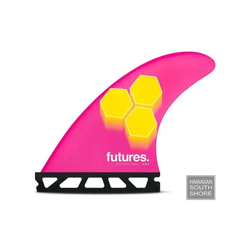 Futures THRUSTER Al Merrick Honeycomb Small Rake Template Pink Yellow
