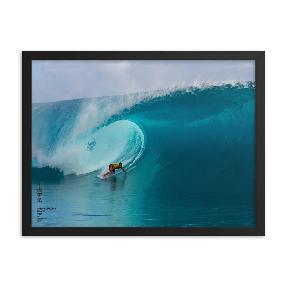 Gabriel Medina Poster (Framed): Tahiti, 2014