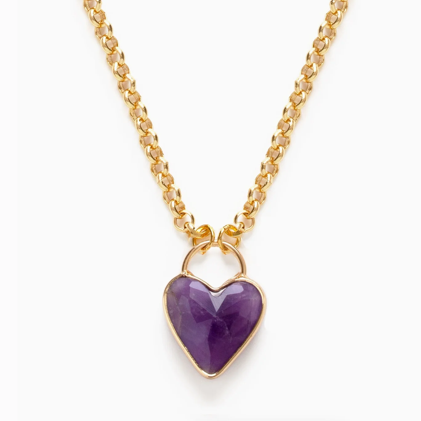 Gemstone Heart Pendant