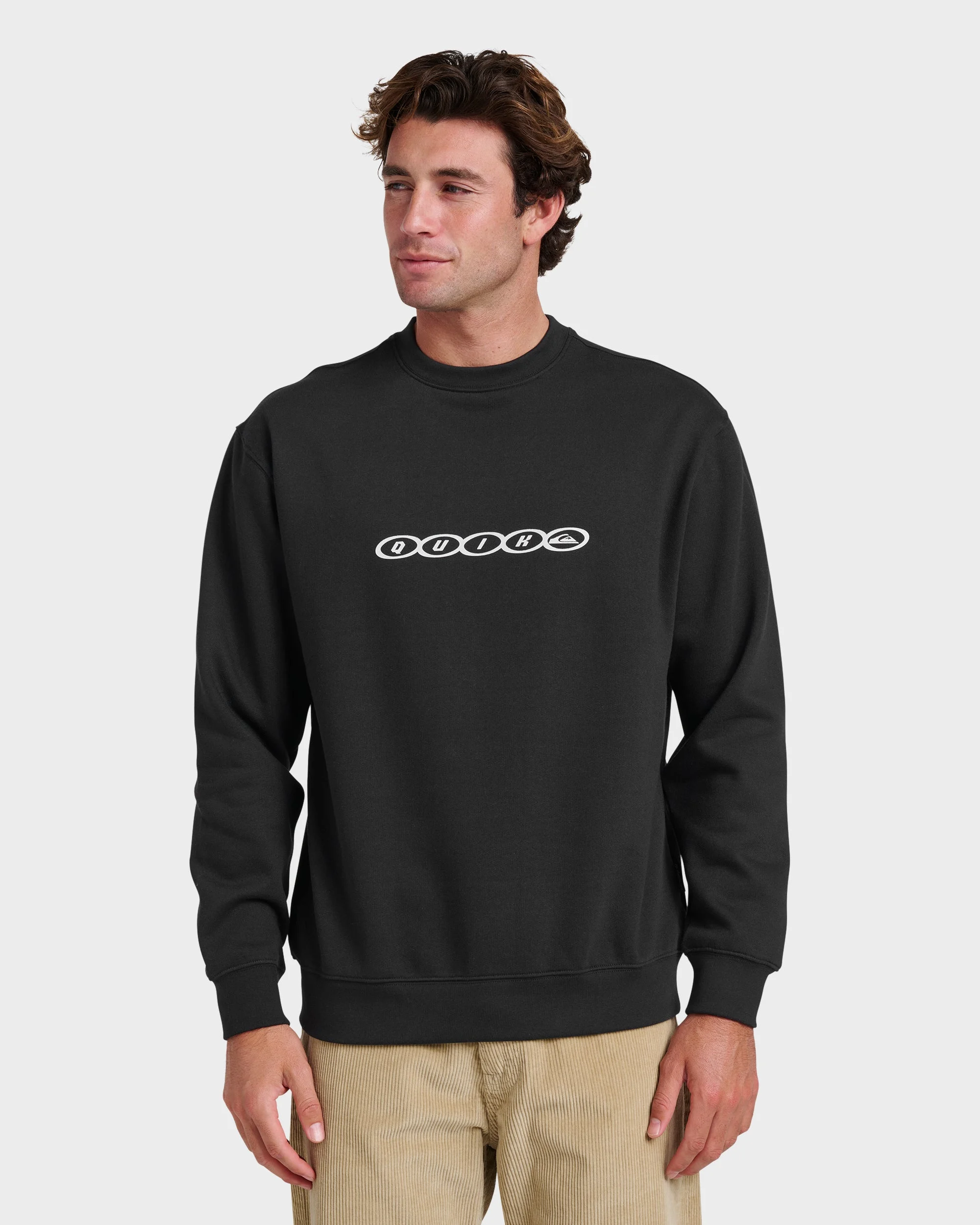 Graphic Crewneck Sweatshirt - Black | Quiksilver