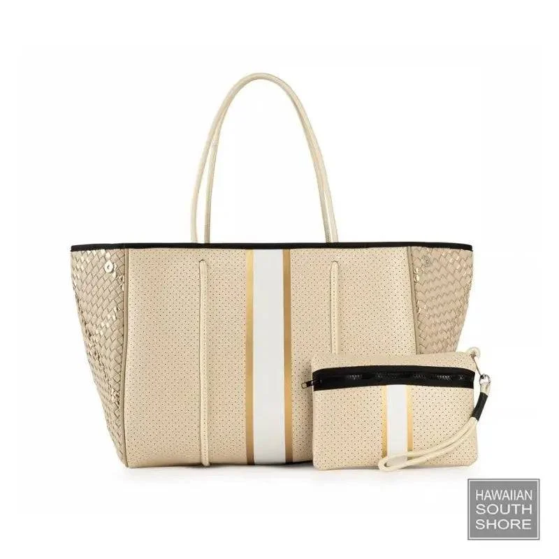 HA Tote Bag Grayson Dune Woven Neoprene Tote