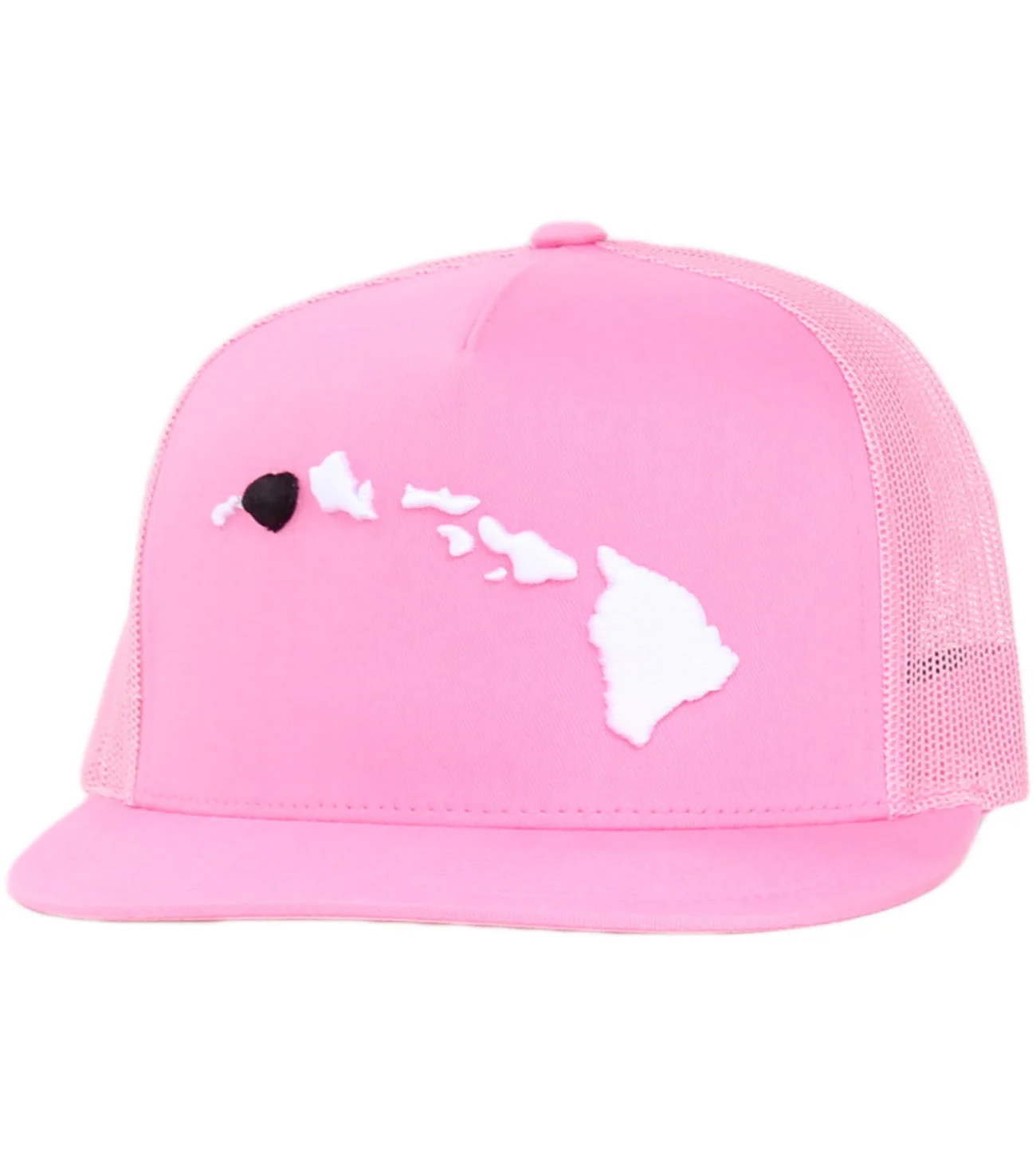 Hawaii Premium Mesh Snapback Hat - Pink