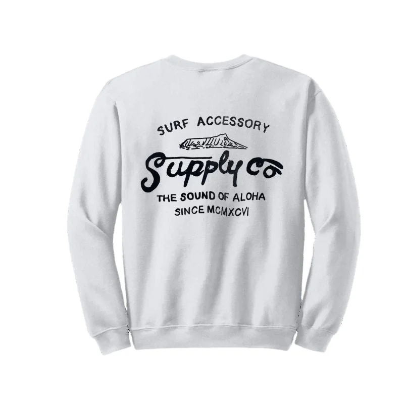 HawaiianSouthShore Sweater Crew Supply (Small-2XLarge) Grey