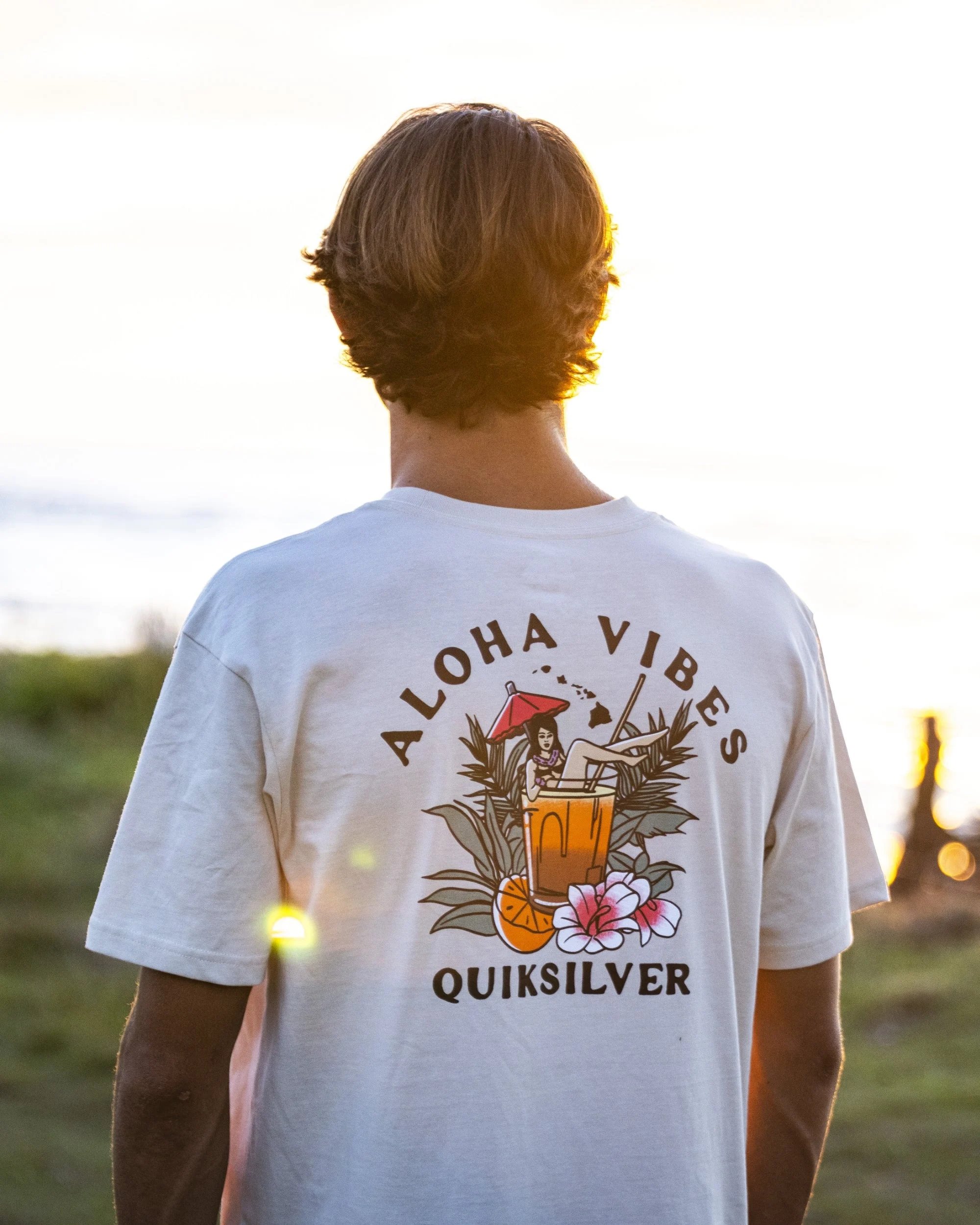 Hi Aloha Vibes Classic T-shirt - Moonstruck | Quiksilver