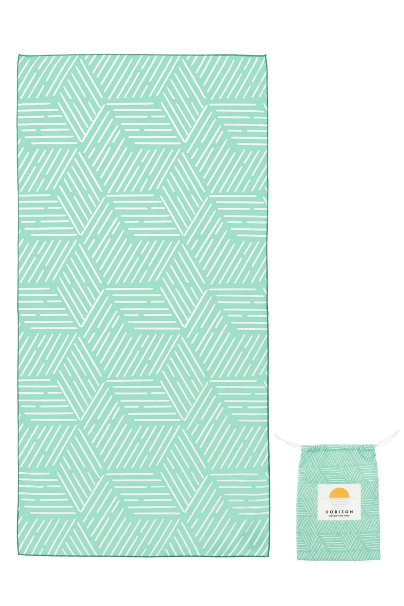 Horizon Quick Dry Travel Towel - Ocean Teal - 100% Recycled