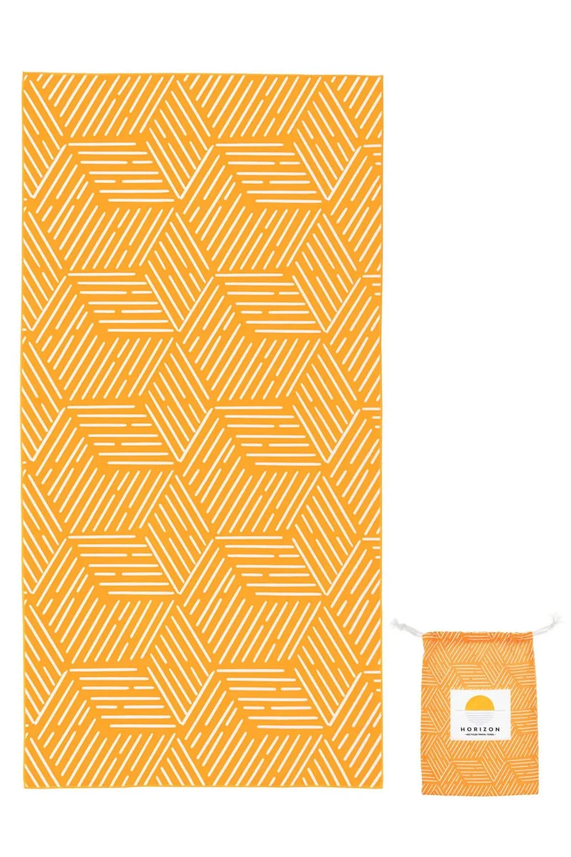 Horizon Quick Dry Travel Towel - Tangerine Orange - 100% Recycled