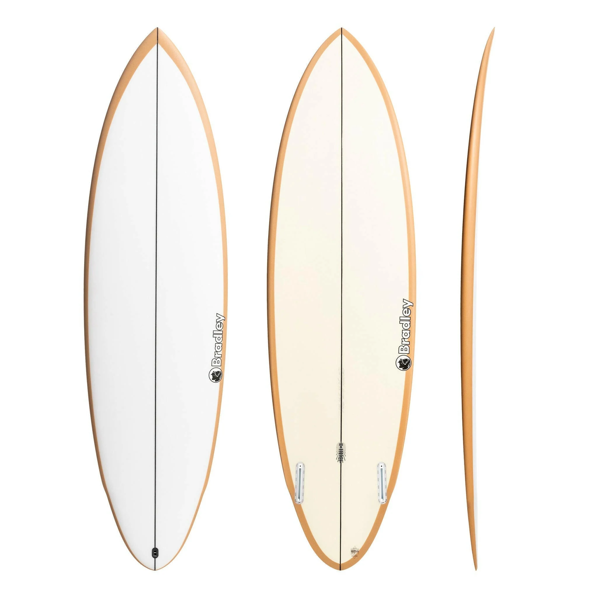 Hossego2 6'0" x 19 3/4" X2 5/8" - 33.20L, Round Pin, 2xFutures Fin Boxes, PU - ID:1024022