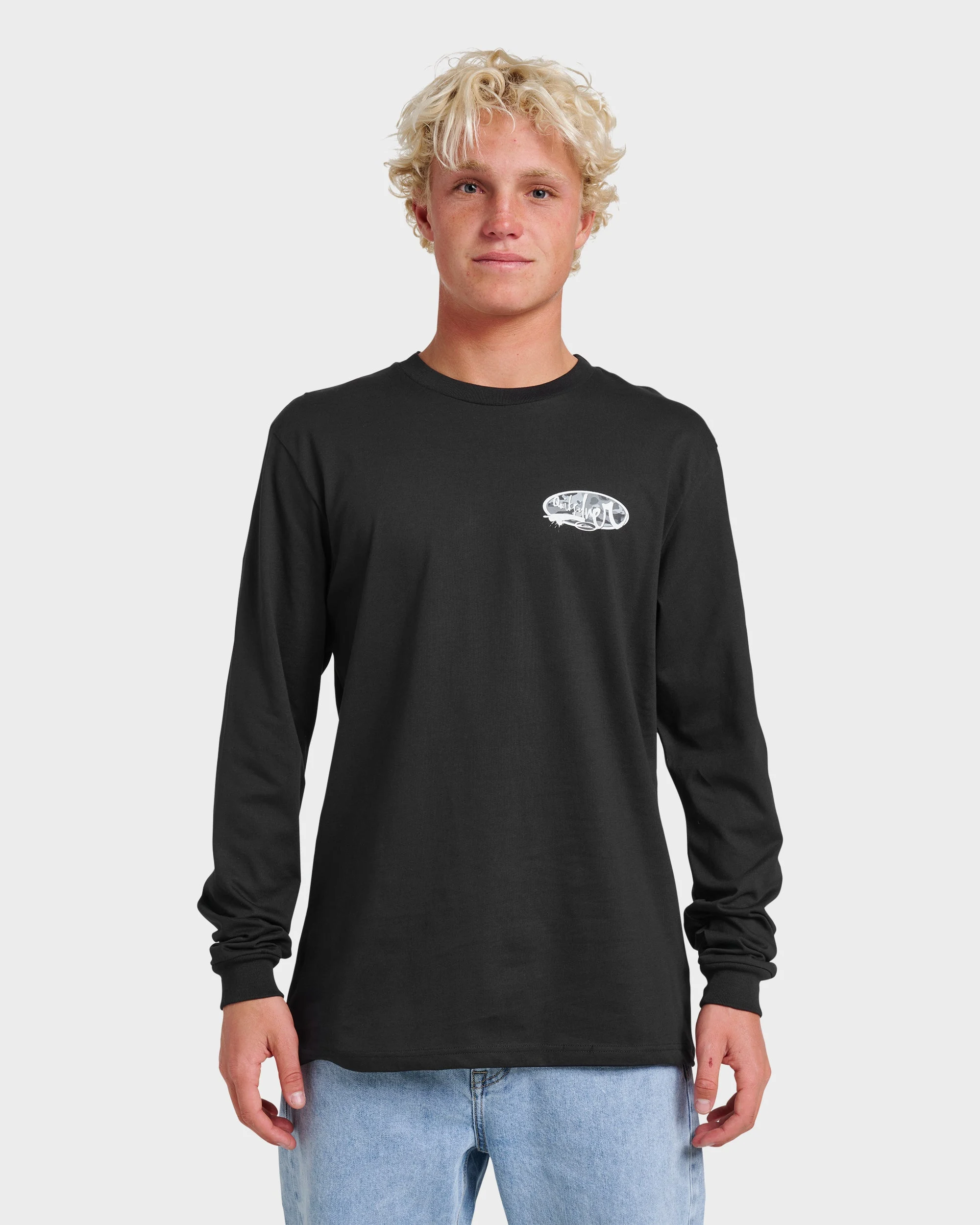 Impaired Camo Long Sleeve T-shirt - Black | Quiksilver