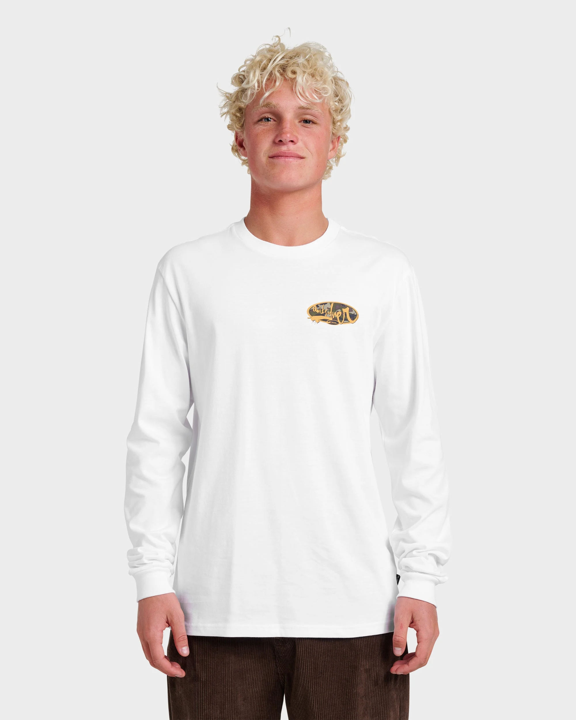 Impaired Camo Long Sleeve T-shirt - White | Quiksilver