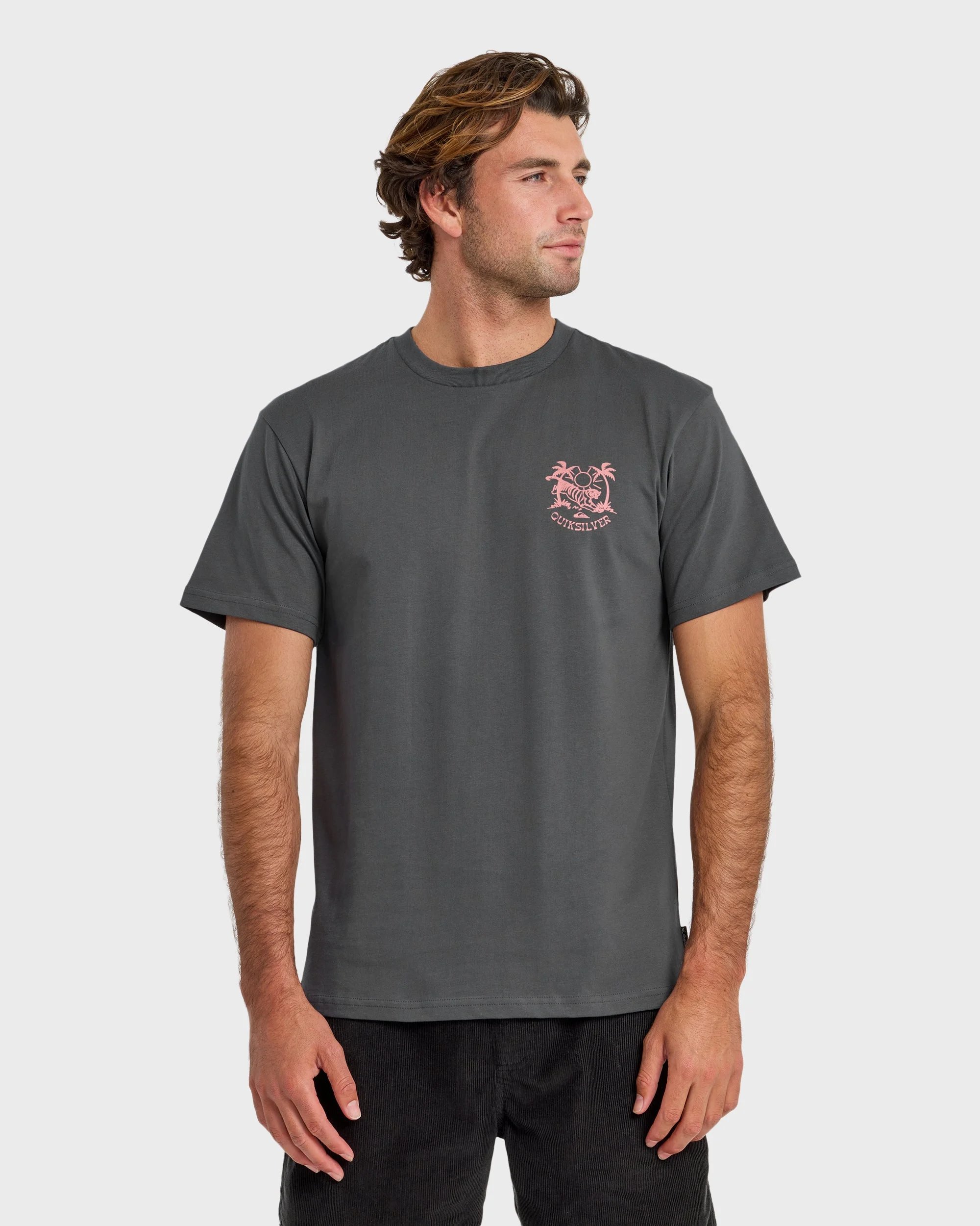 In The Wild Classic Short Sleeve T-Shirt - Iron Gate | Quiksilver