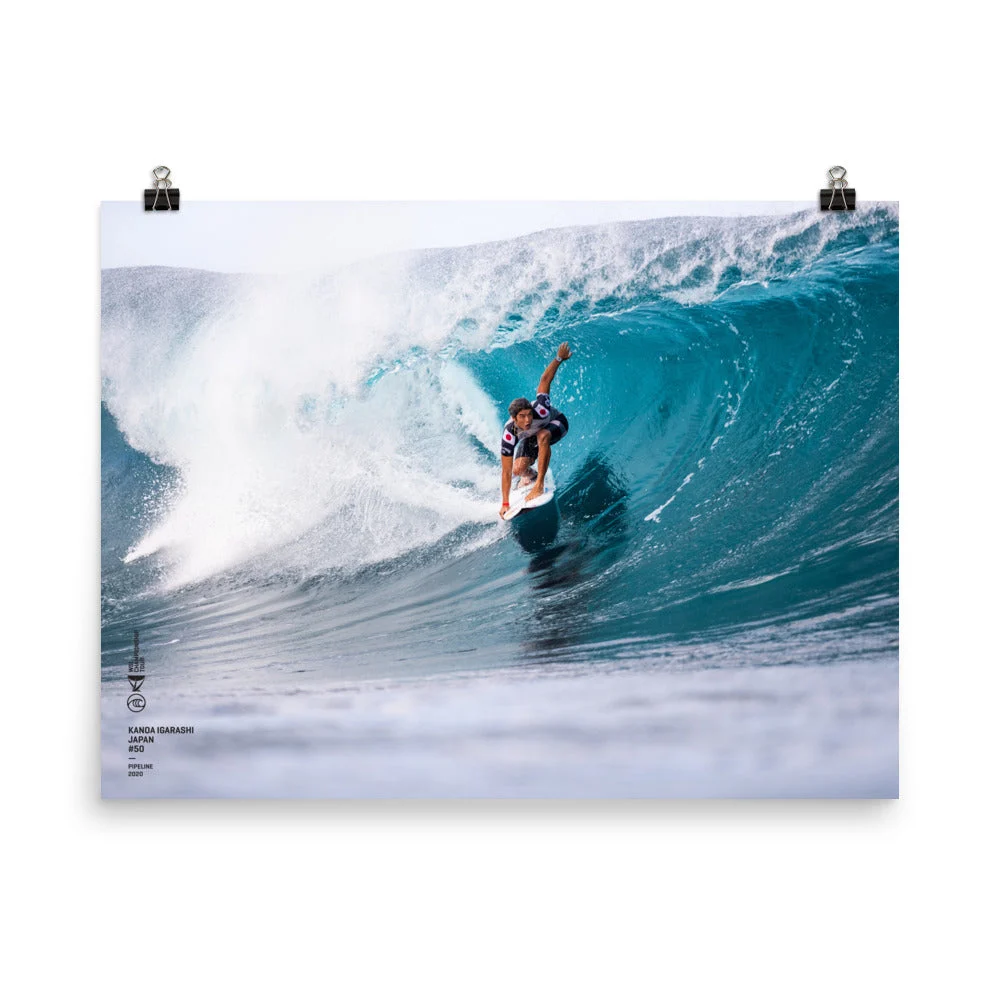 Kanoa Igarashi Poster (Unframed): Pipeline, 2020