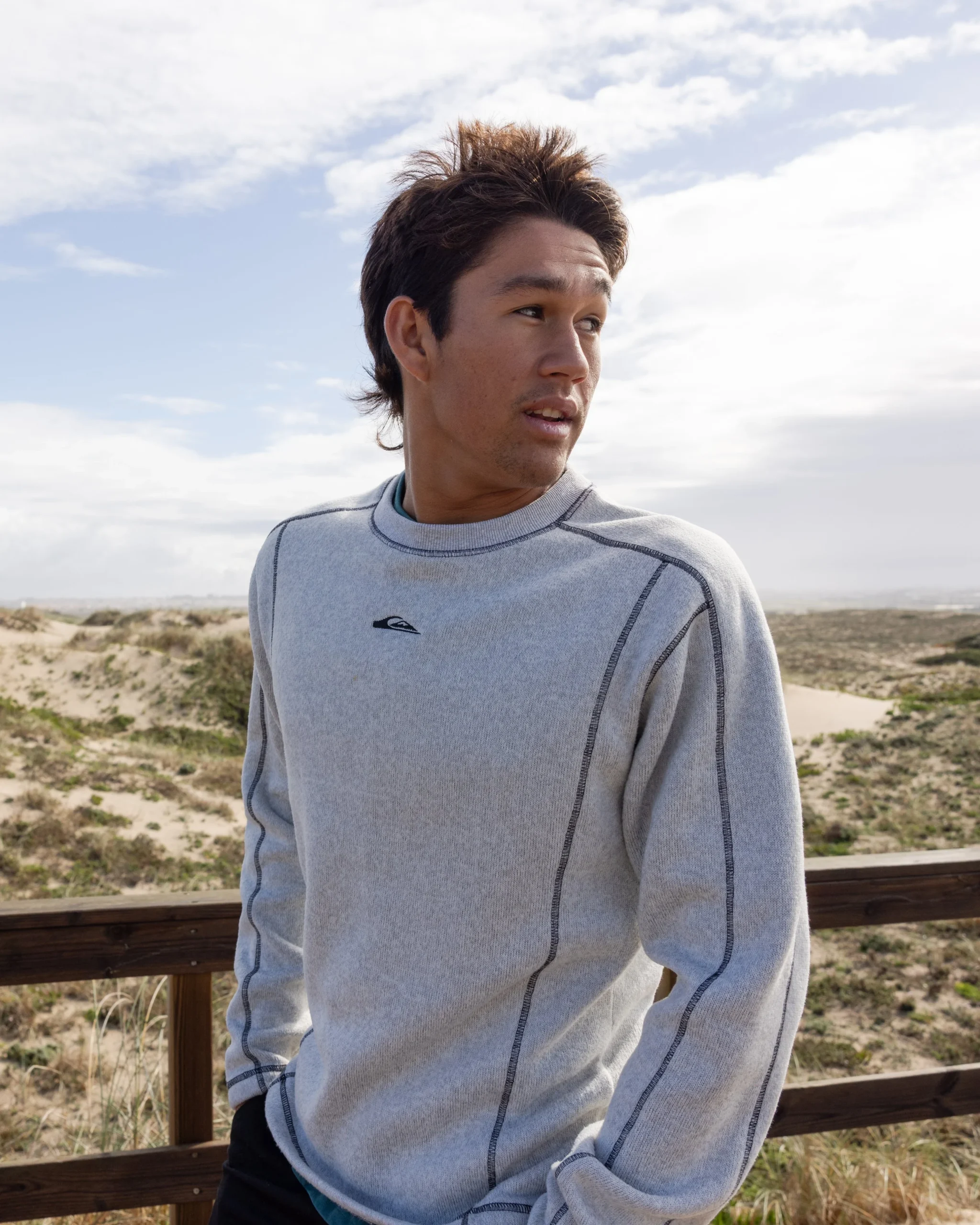 Keller Crewneck Sweatshirt - Light Gray Heather | Quiksilver