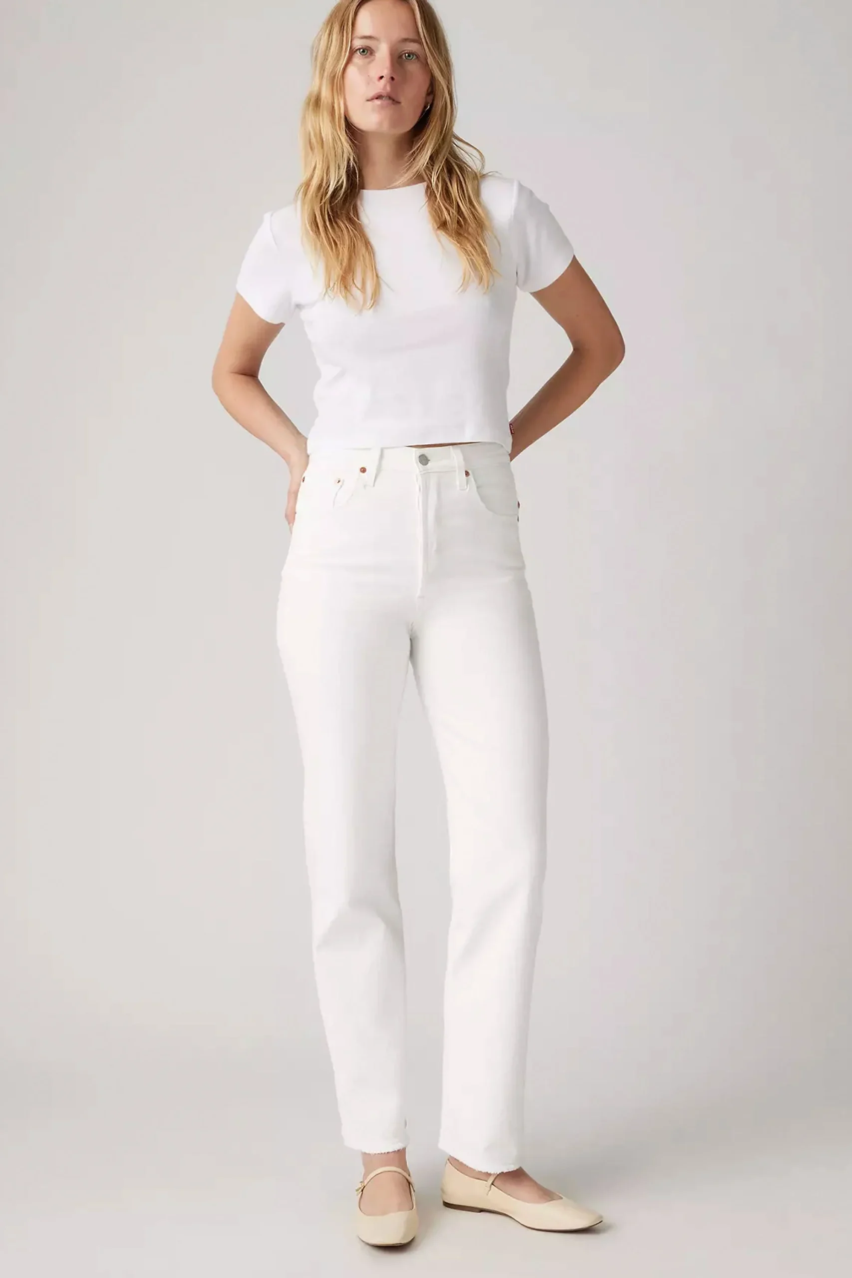 LEVIS - RIBCAGE STRAIGHT ANKLE - CLOUD OVER