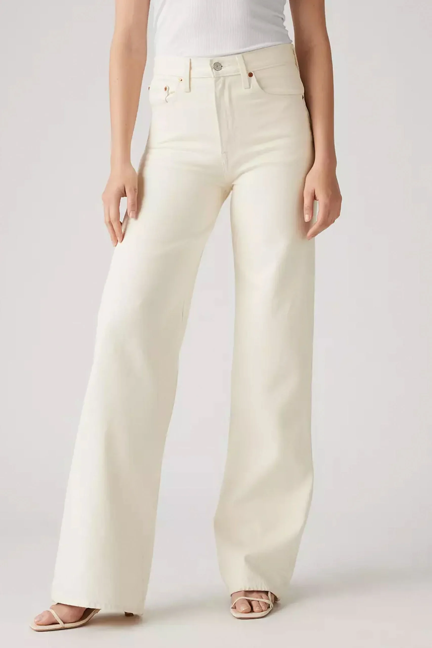 LEVIS - RIBCAGE WIDE LEG - BARELY FREEZING