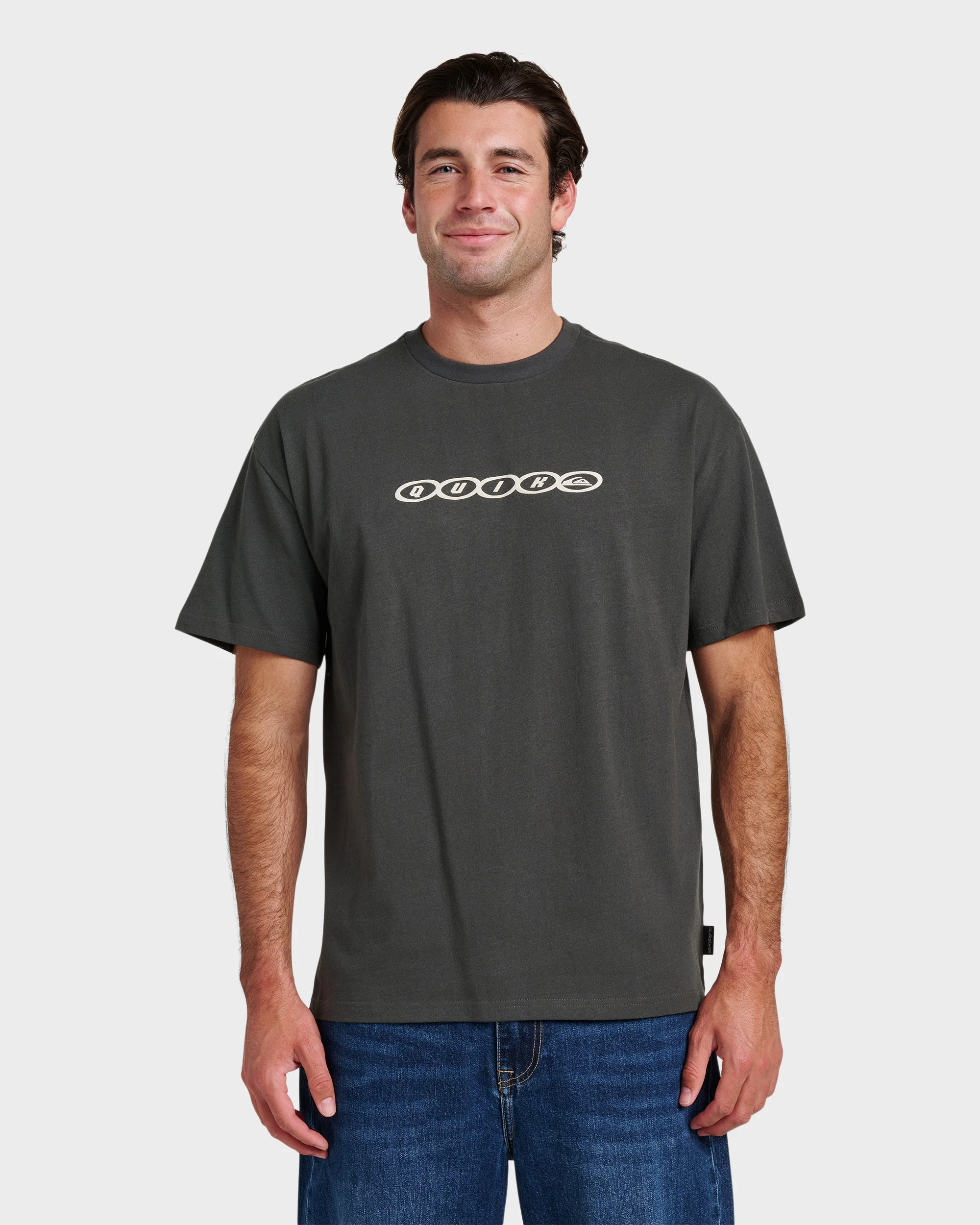 Linked Heavy Weight T-shirt - Phantom | Quiksilver