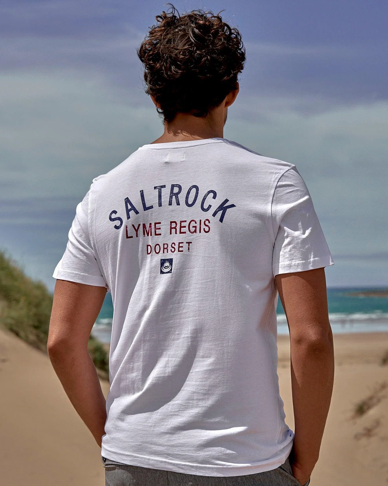Location Mens T-Shirt Lyme Regis White