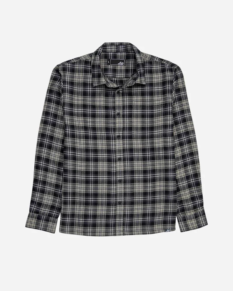 Lost Runaway Flannel L/S Shirt-Jade