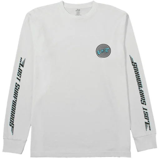 Lost Team LostL/S Tee-White/Cyan