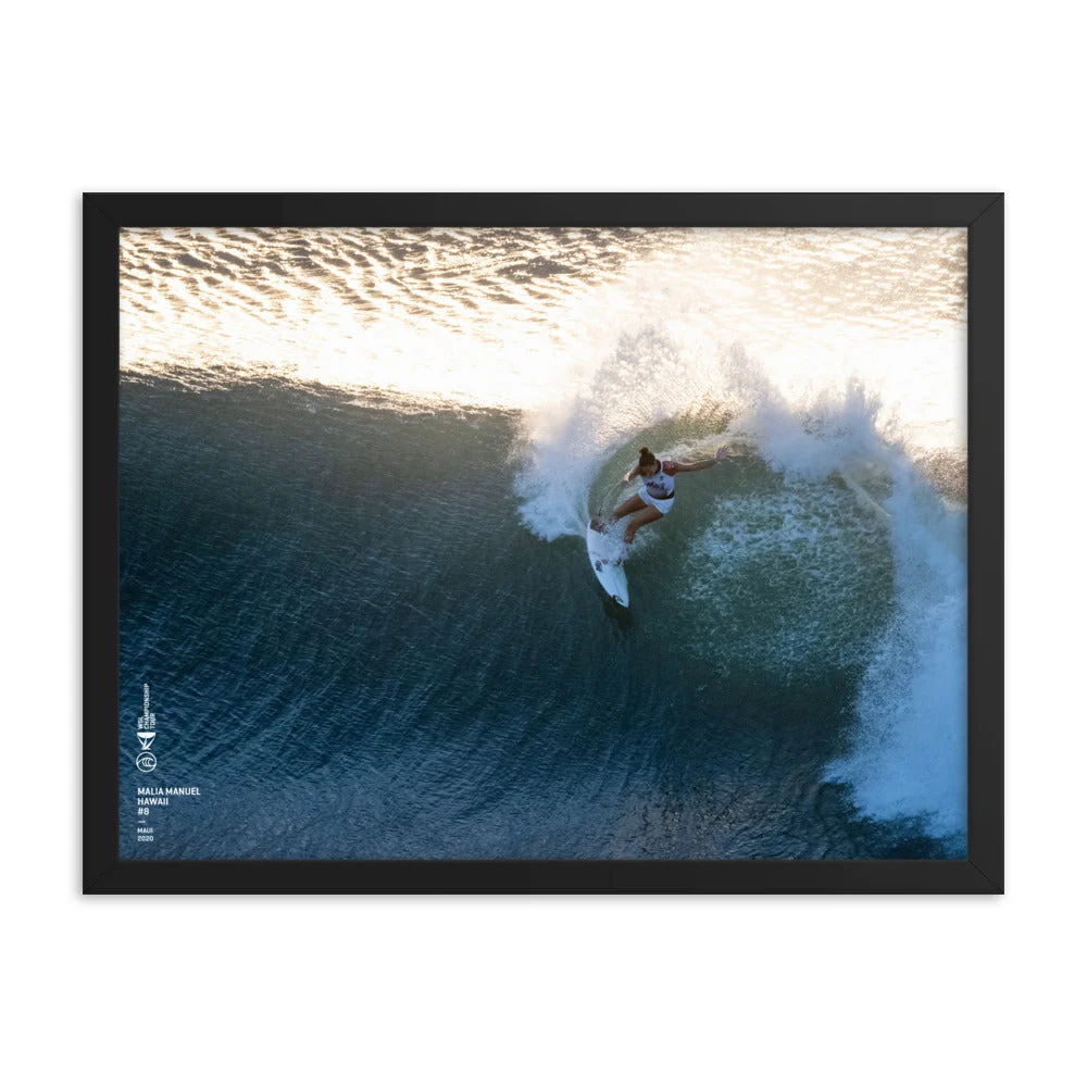 Malia Manuel Poster (Framed): Maui, 2020