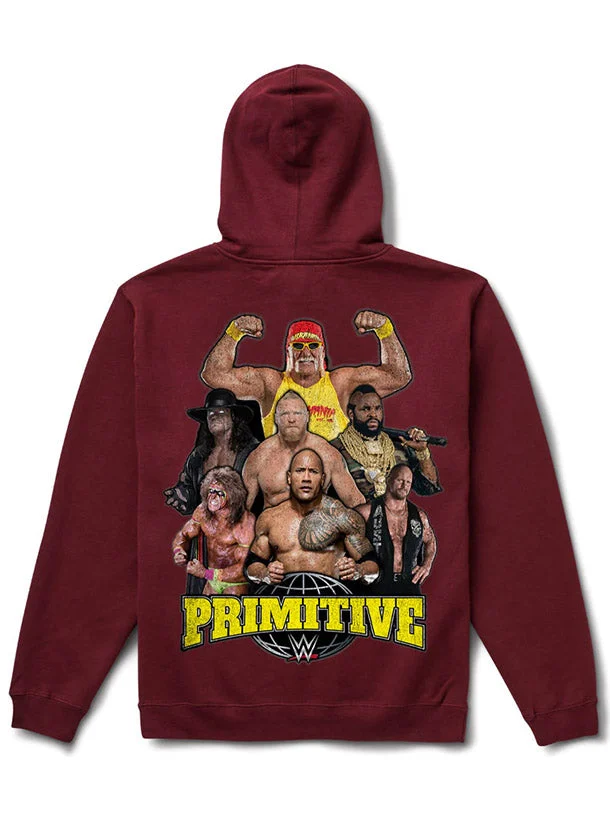 Mania Pullover Hoodie - Burgundy