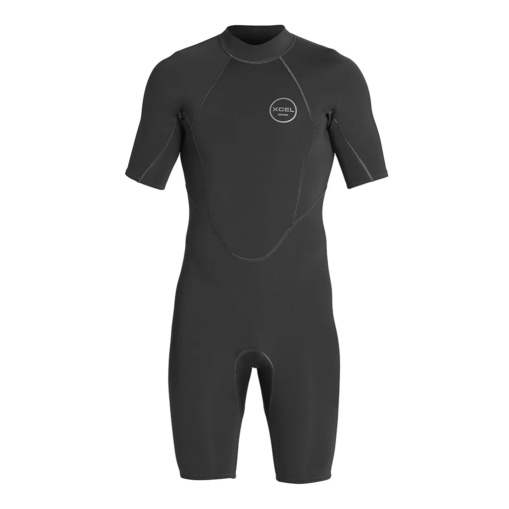 Men's Axis Short Sleeve Back Zip Spring Wetsuit 2mm - Rescue
