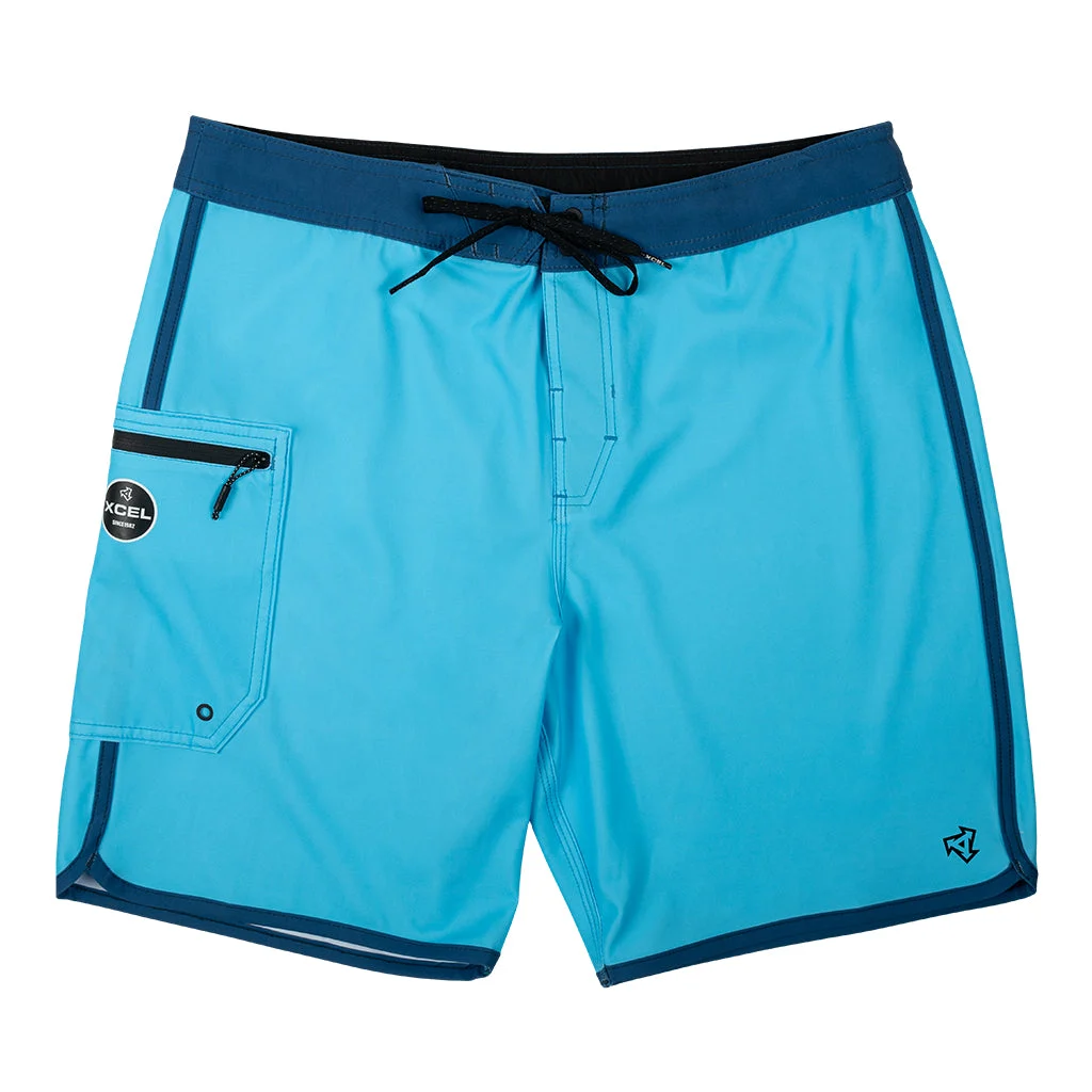 Men's Infiniti XR Eco 19" Boardshort - Light Blue/Deep Sea Blue