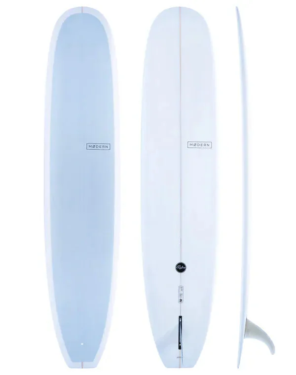 Modern 9'6" Retro Longboard - Sky Blue