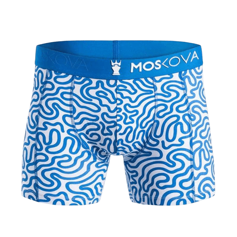 MOSKOVA BOXER M2 COTTON Small-XXLarge Labyrinthe Blue