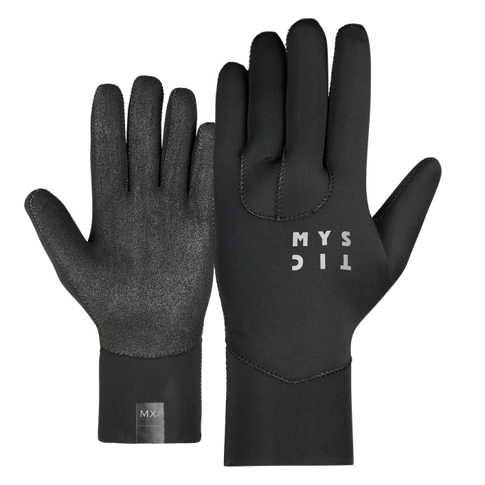 Mystic Ease 2mm 5Finger Gloves-Black