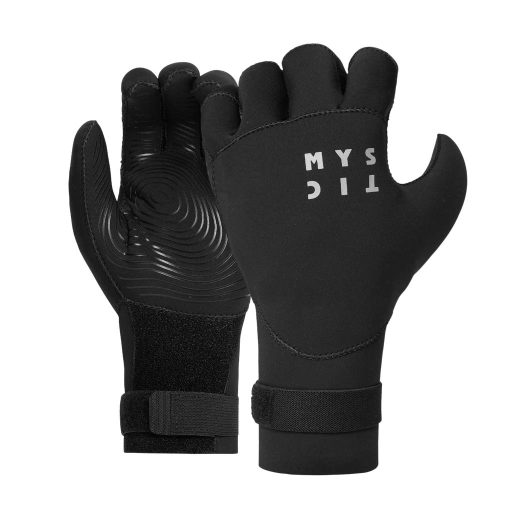 Mystic Roam 3mm Precurved Gloves-Black