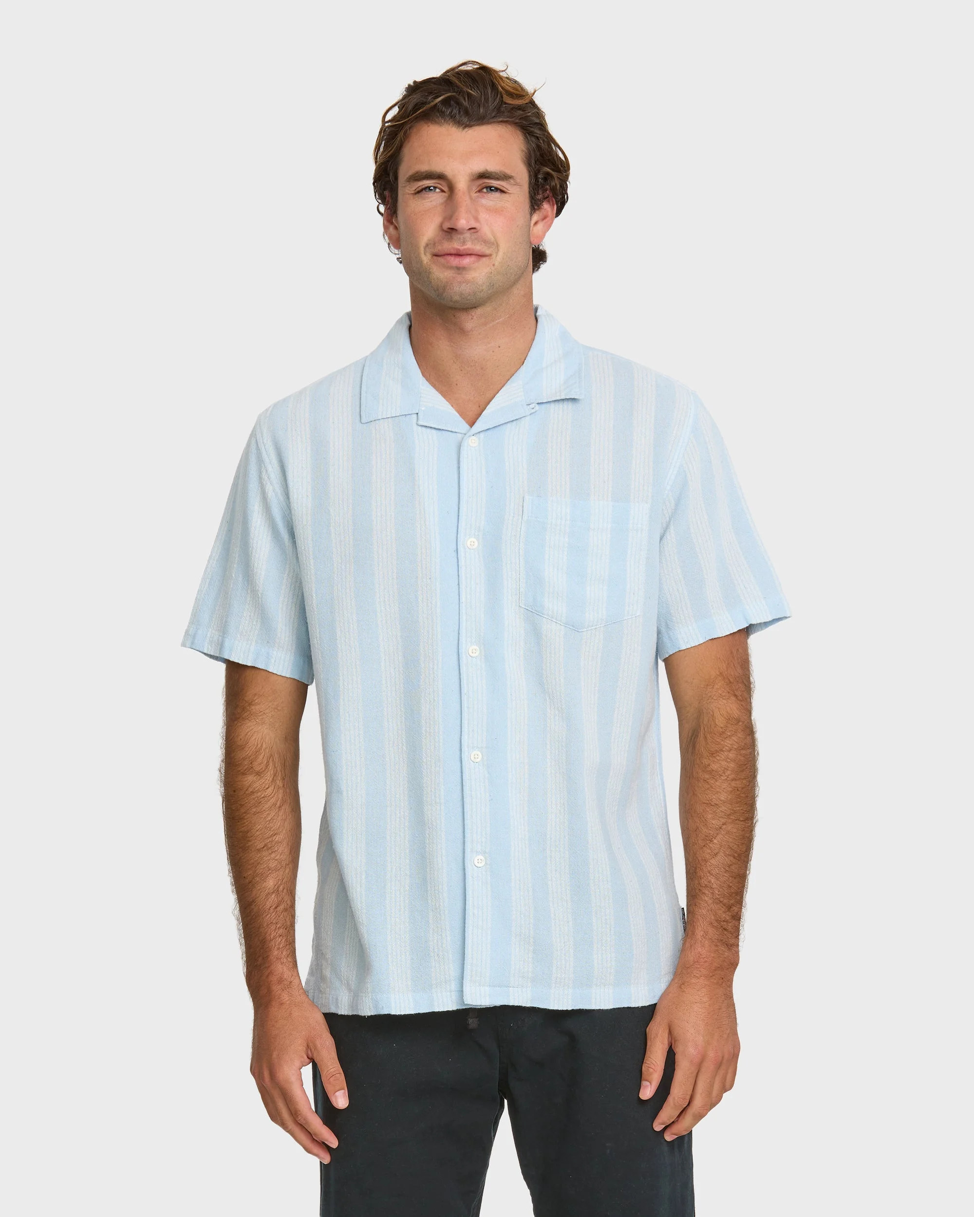 Nightfall Island Short Sleeve Shirt - Skyway | Quiksilver