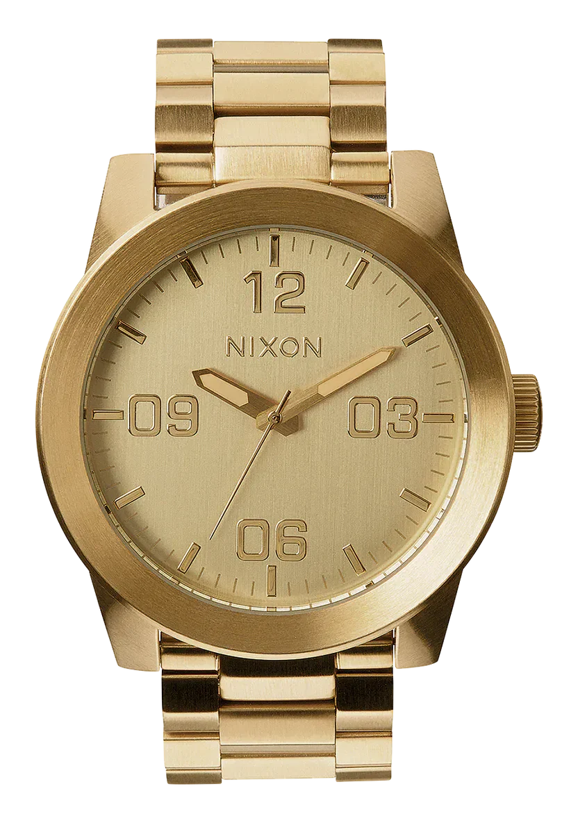 Nixon Corporal Stainless Steal Watch - All Gold