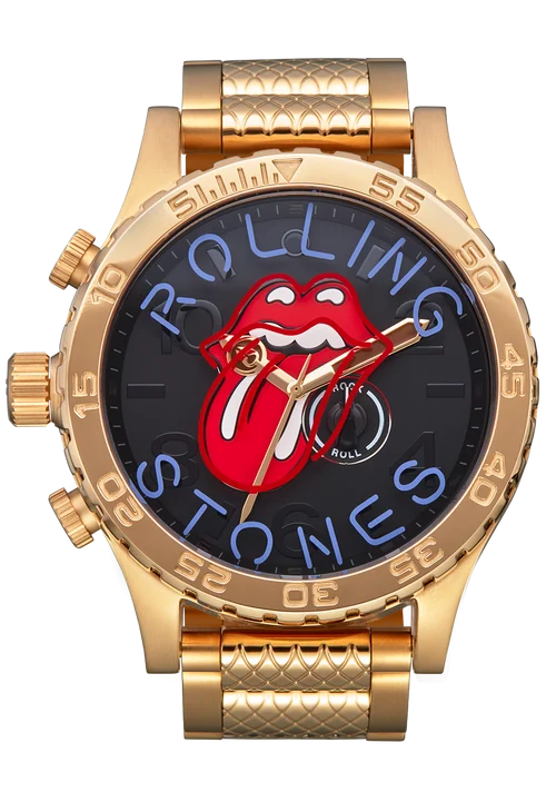 Nixon Rolling Stones 51-30 Watch-Gold/Black