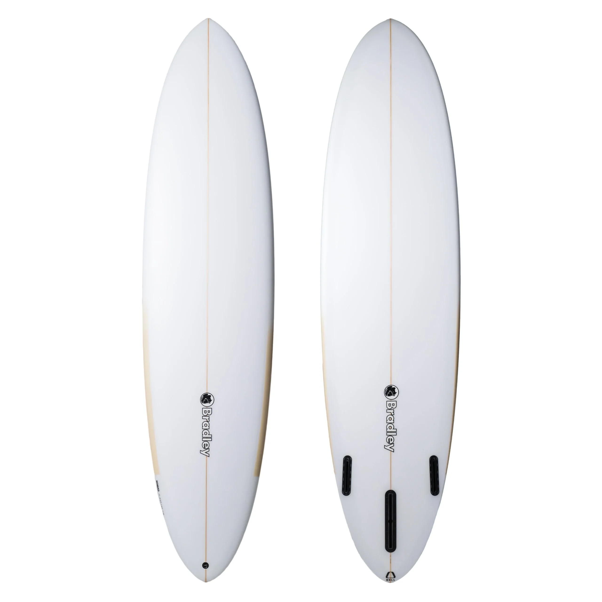Nomad 7'2" x 20 3/4" X2 3/4" - 44.90L, Round, 3xSingle + 2 Boxes Futures Fin Boxes, PU - ID:973455