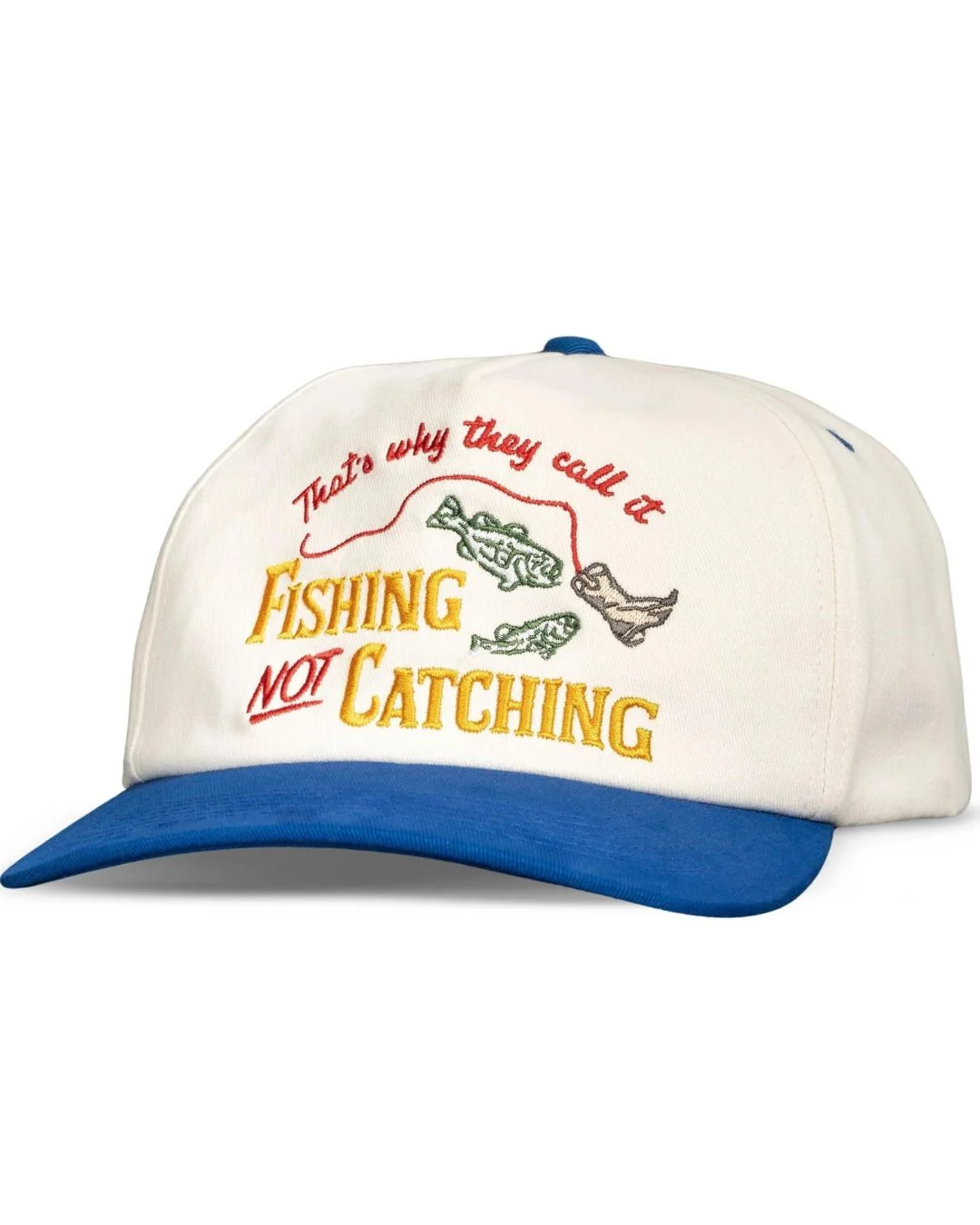 Not Catching Hat - White/Blue