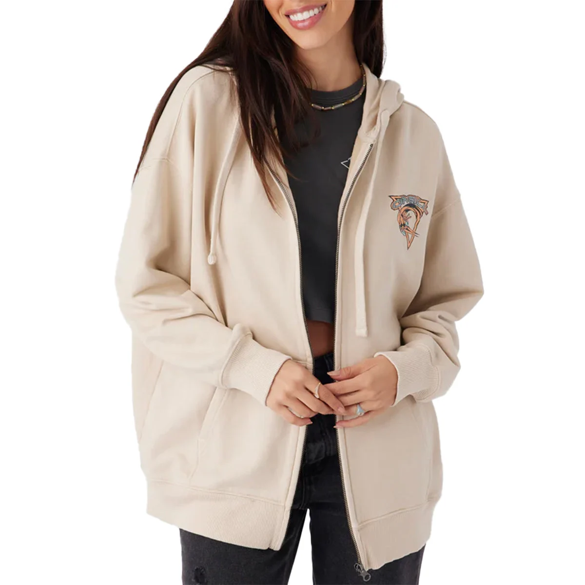 O'Neill Women's Byron Oversized Zip-Up Hoodie